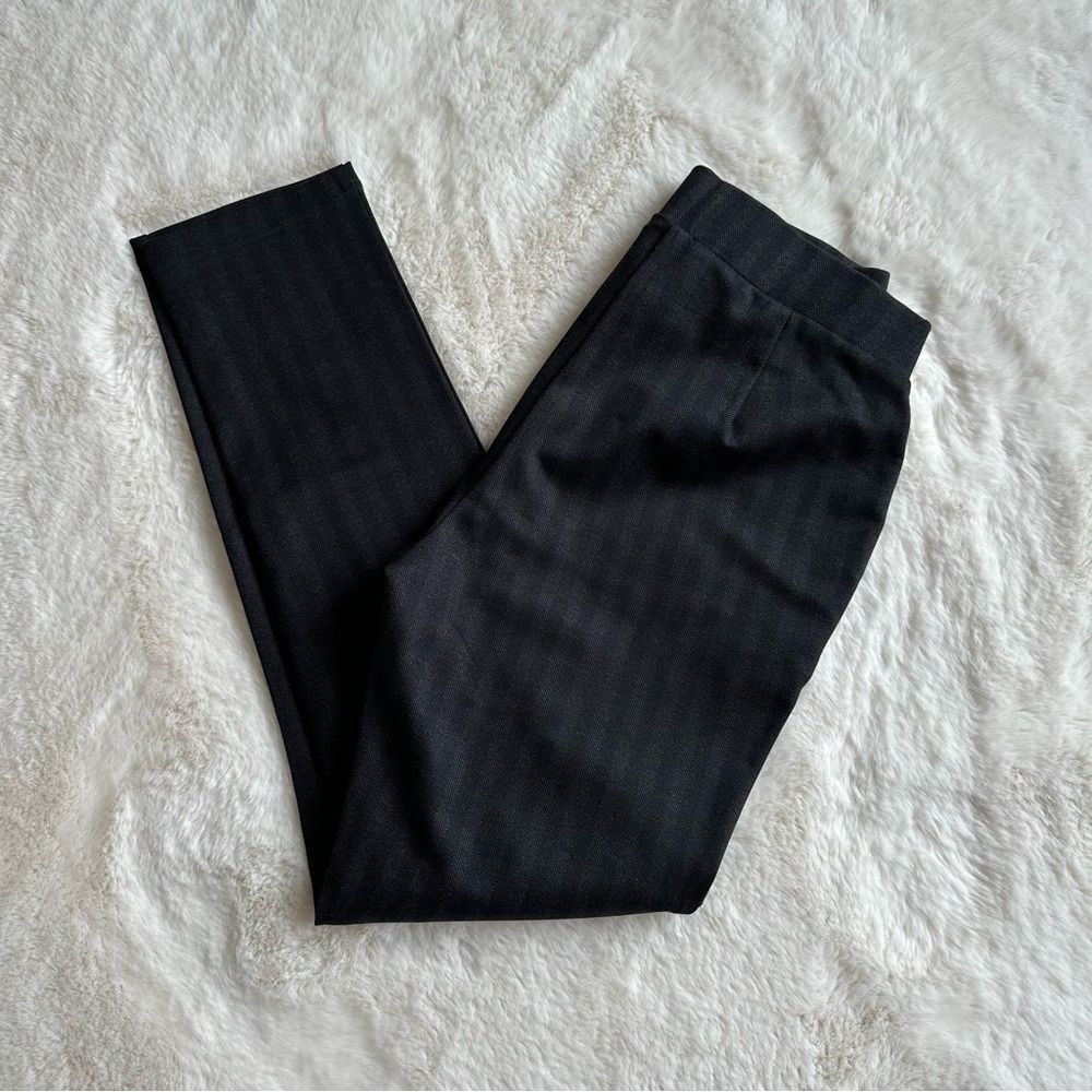 Tommy Hilfiger Grey & Black Elastic Waist Career Pants, 8